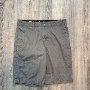 Volcom Men's Charcoal Pinstripe Shorts